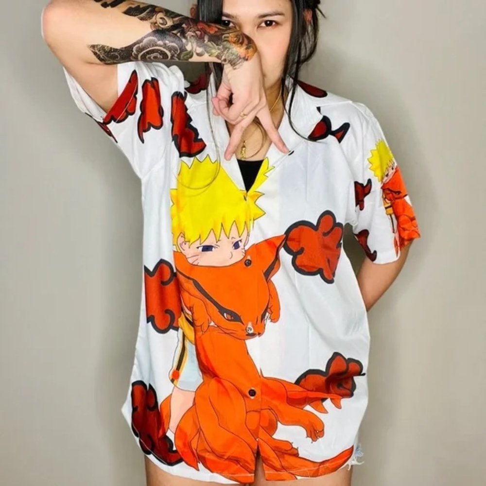 Naruto Lightweight - All Over Print Polo